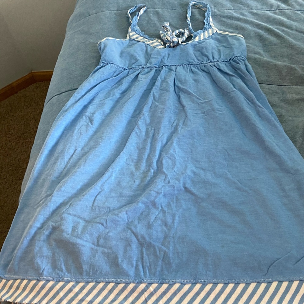 Blue swim cover up